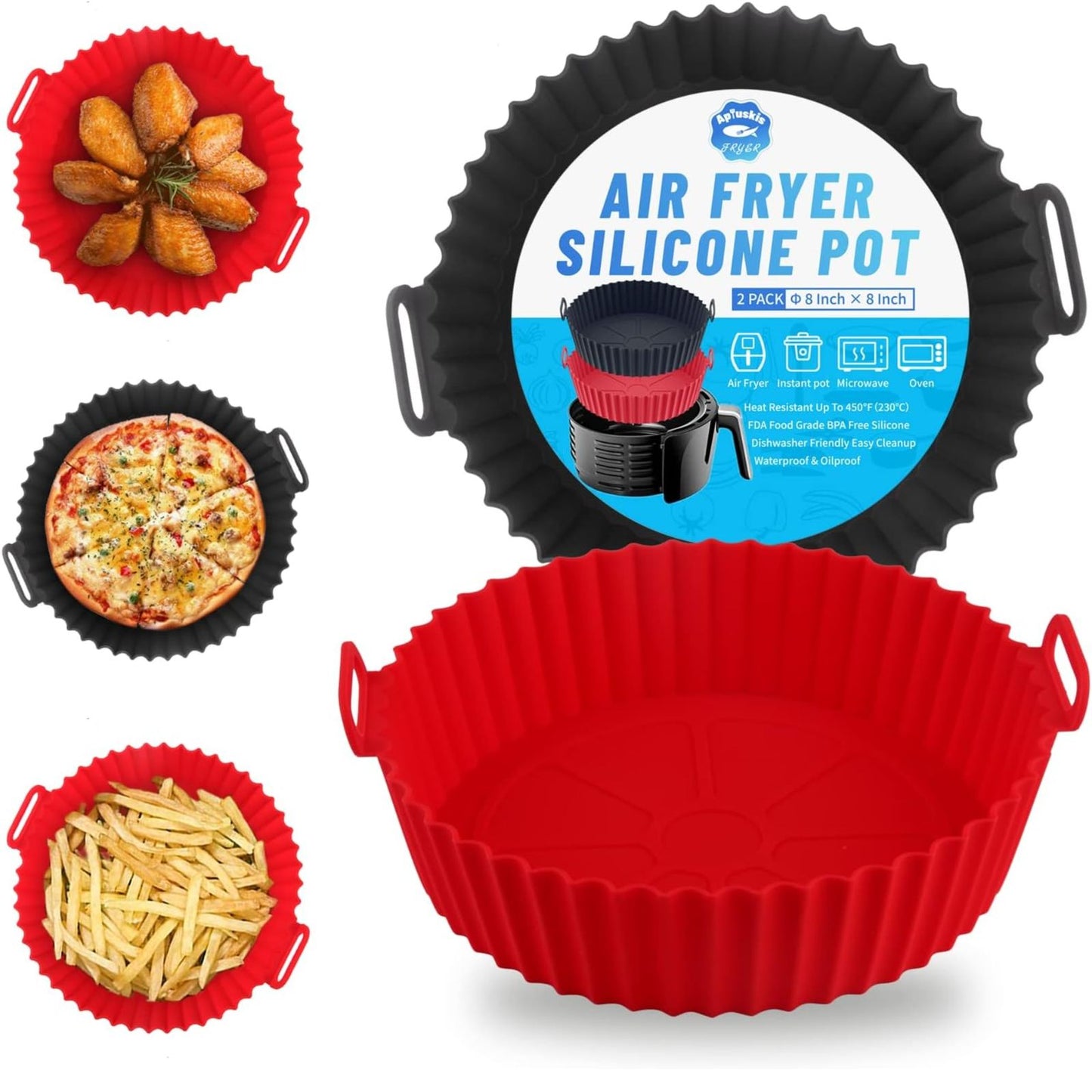 Forro Silicona Para Airfryer Redondo